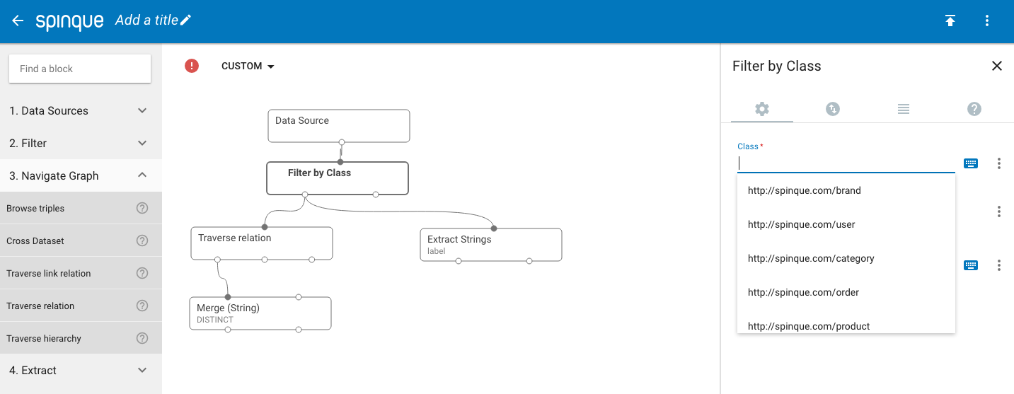 configure block